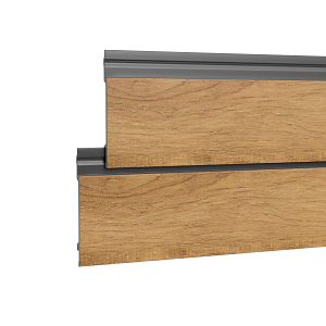 Enkele siding 167 mm - fotorealistische houtlook met schaduwvoeg